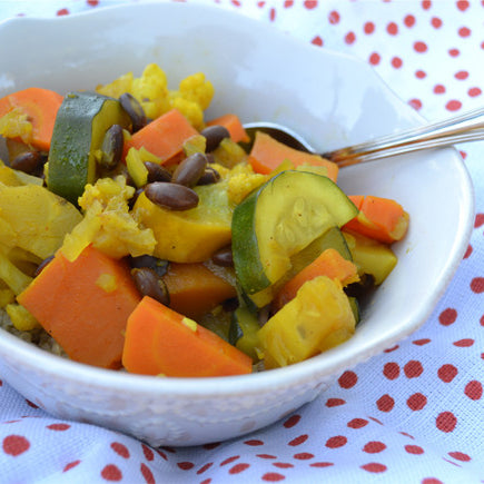 Gluten-Free, Vegan Squash & Bean Stir Fry
