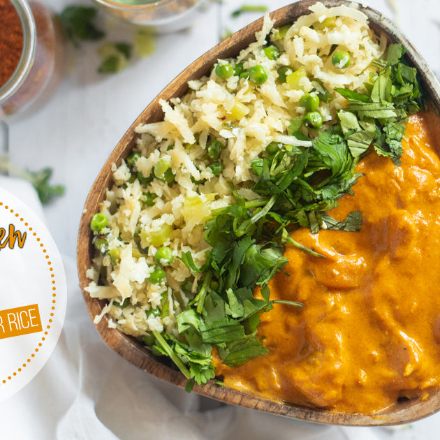 Butter Chicken Bowl With Cauliflower Rice