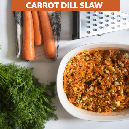 Dilled Carrot Slaw with Feta Cheese
