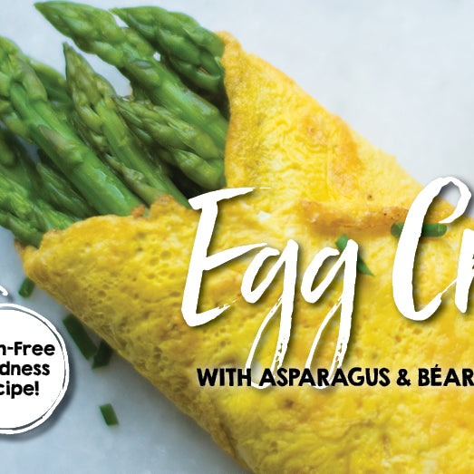 Egg Crepe with Asparagus & Béarnaise Sauce