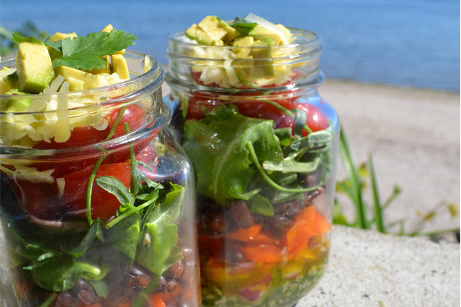Layered Southwestern Salad with Creamy Cilantro Dressing