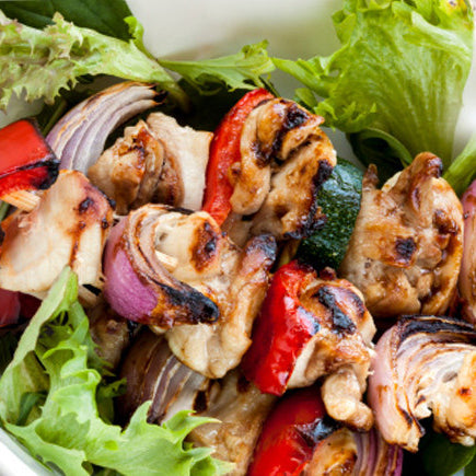 Mediterranean Shish-Kabobs with Lemon Rosemary Marinade