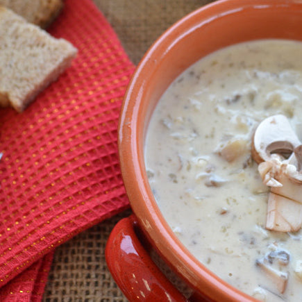 Creamy Mushroom & Garlic Fondue