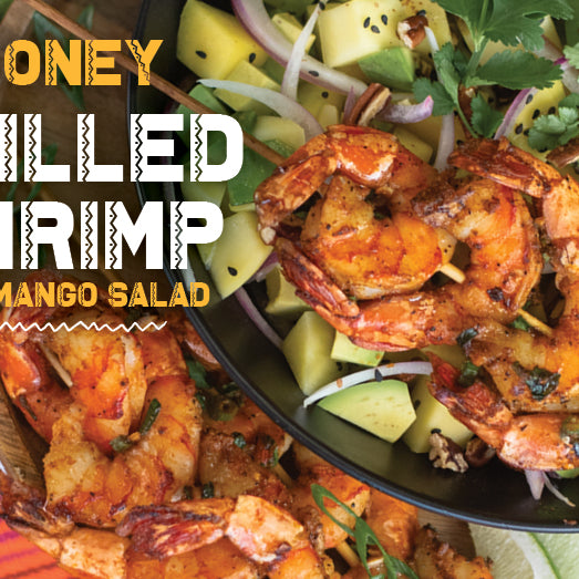 Honey Grilled Shrimp with Mango Salad