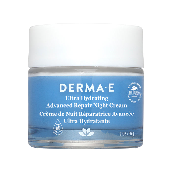 Derma E - Hydrating Night Cream with Hyaluronic Acid, 56 g