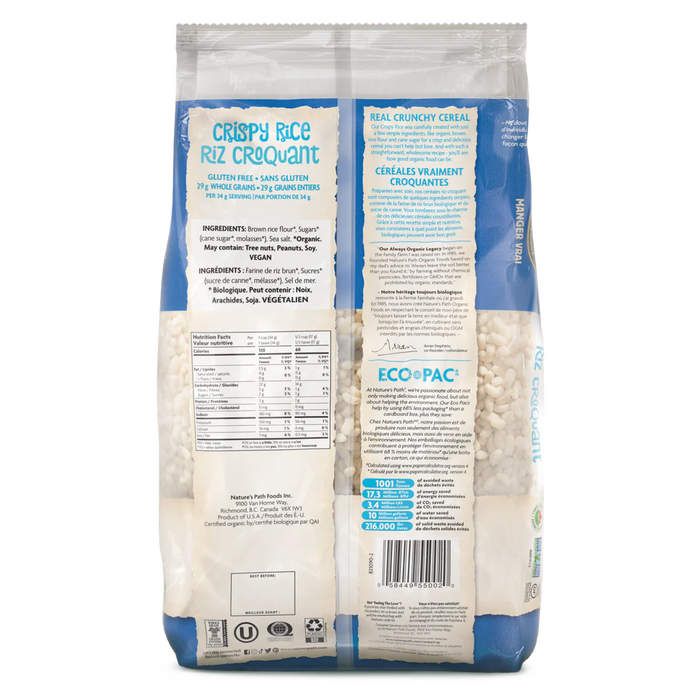 Nature's Path - Organic Crispy Rice Cereal, 750 g