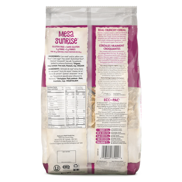 Nature's Path - Organic Mesa Sunrise Cereal, 750 g