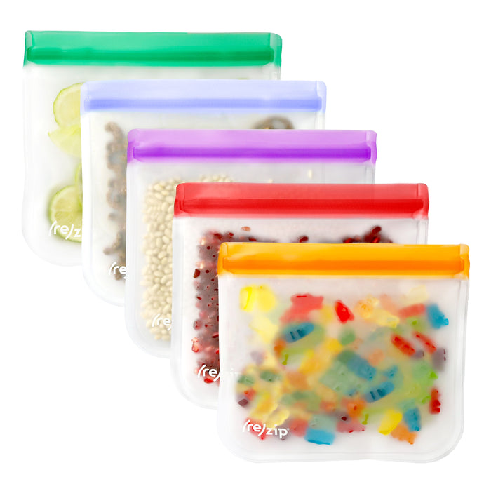 ReZip - 6" Flat Lunch Bags Jewel, 5 PK
