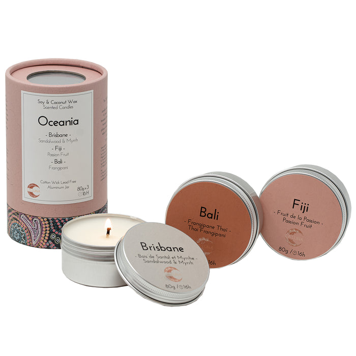 La Luna - Oceania Discovery Candle Kit, 3 Pack