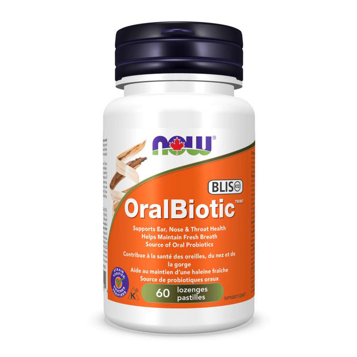NOW - OralBiotic, 60 Lozenges