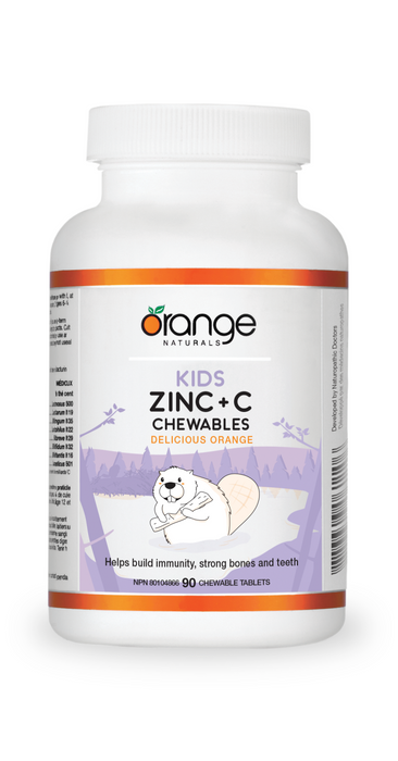 Orange Naturals - Kids Zinc + C Orange, 90 CHEWS