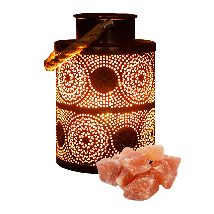 La Luna - Agra Salt Lamp & Oil Warmer, 1 EA
