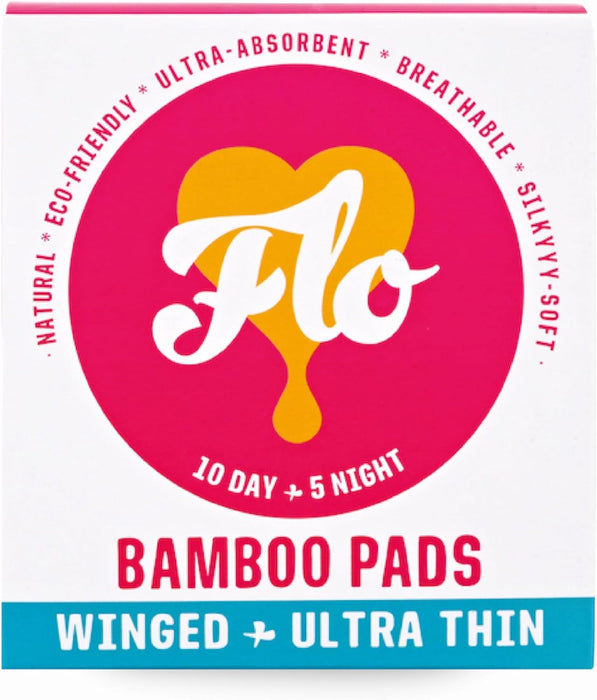 Here We Flo - FLO Pads Night With Wings, 14 Ct