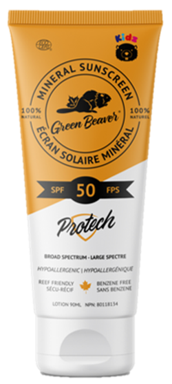 Green Beaver - SPF 50 Kids Sunscreen Lotion, 90 mL