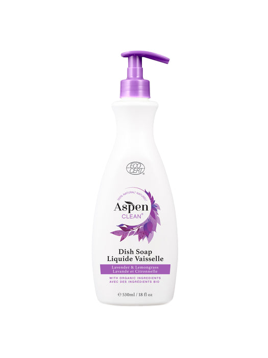 AspenClean - Dish Soap Lavender & Lemongrass, 530 mL