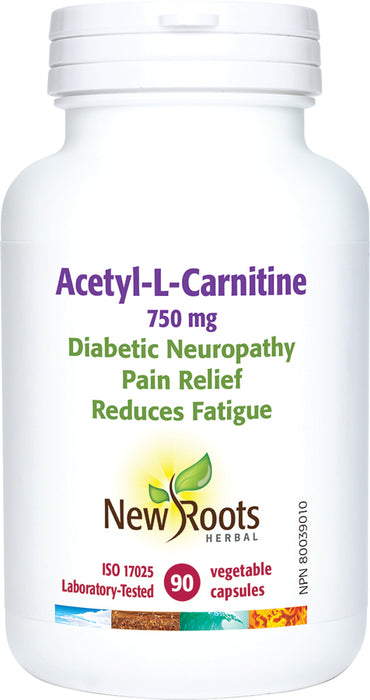 New Roots Herbal - Acetyl-L-Carnitine 750 mg, 90 Caps