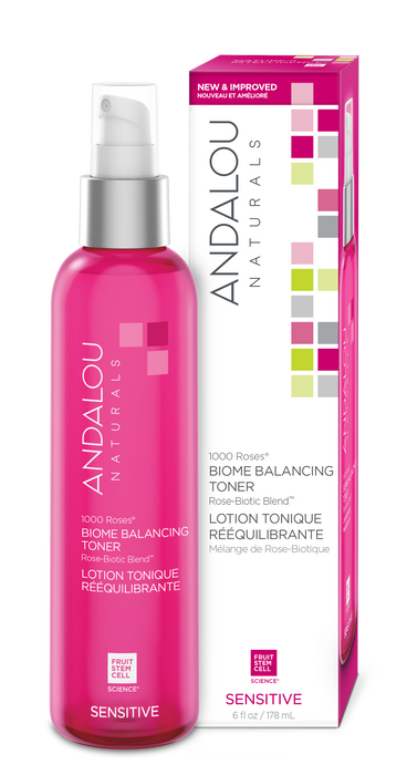 Andalou Naturals - 1000 Roses Biome Balancing Toner, 178 mL