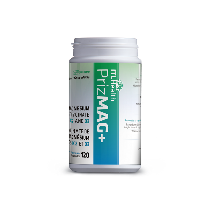 ITL Health - PrizMAG + with D3 & K2, 120 Capsules