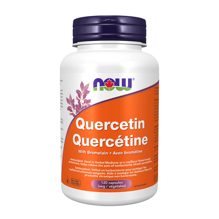 NOW - Quercetin With Bromelain, 120 VCAPS