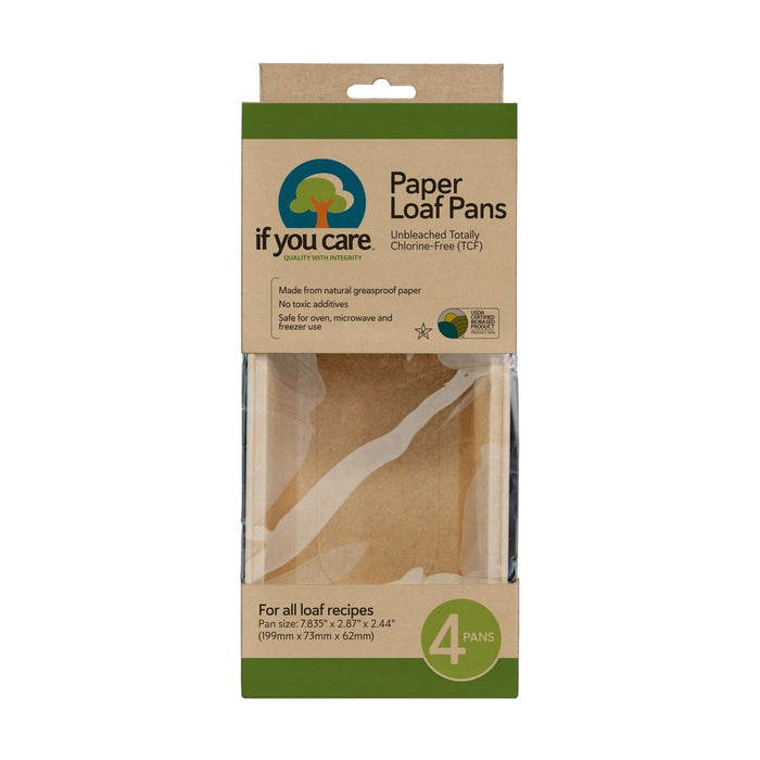 If You Care - Enviro Friendly - Paper Loaf Baking Pans, 4 PK