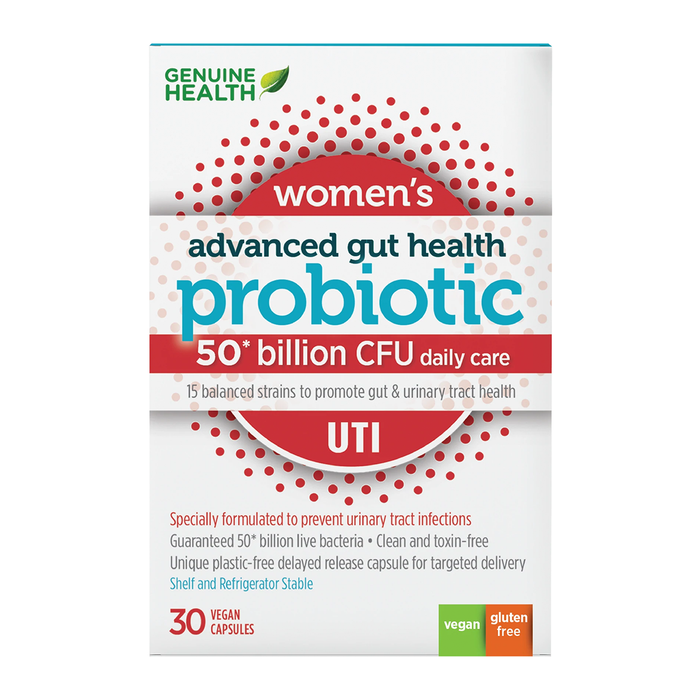 Genuine Health - Advanced Gut Health UTI 50B, 30 VCAPS