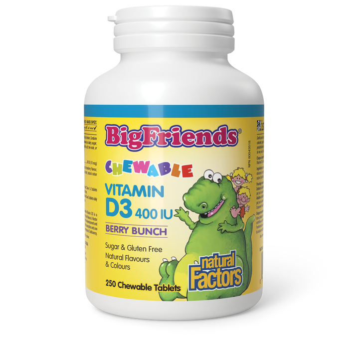 Natural Factors - Vitamin D3 400IU, 250 CHEWS