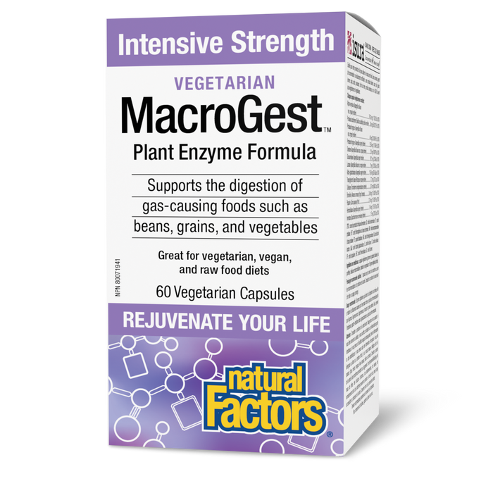 Natural Factors - Keto Paleo MacroGest Int Str, 60 Vcaps