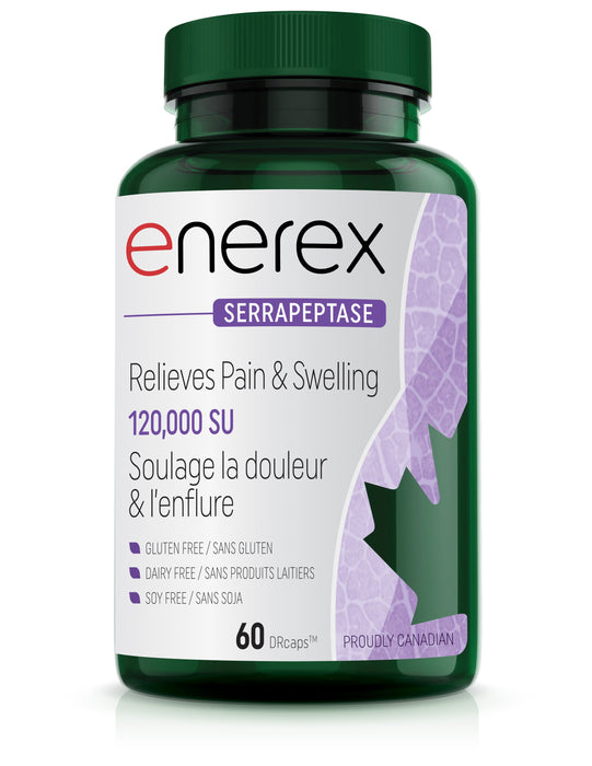 Enerex - Serrapeptase 120,000SU, 60 CAPS