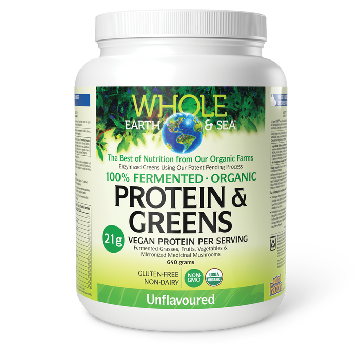 Whole Earth & Sea - Wes Ferm Pro + Greens Unflavou, 640 g