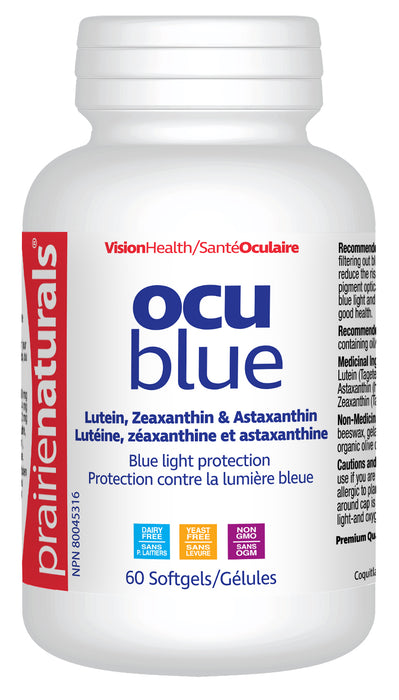 Prairie Naturals - Ocublue w/ Lutein & Astaxant, 60 SG