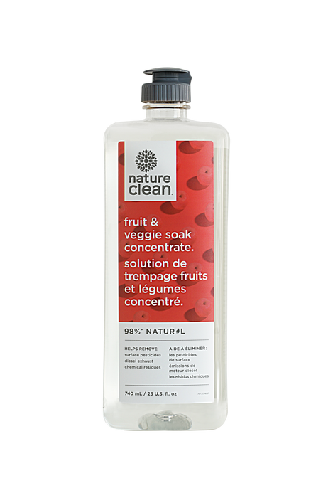 Nature Clean - Fruit & Veggie Wash & Soak, 740 mL