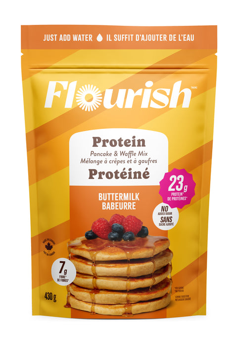 Flourish - Buttermilk Protein Pancake Mix, 430 g
