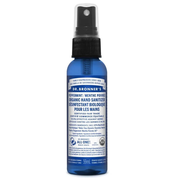 Dr. Bronner's - Hand Sanitizer - Peppermint, 59 mL