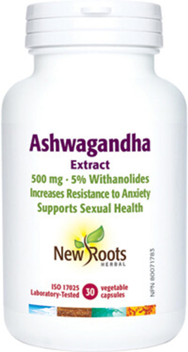 New Roots Herbal - Ashwagandha Extract, 500mg