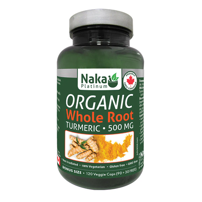 Naka Platinum - Plat Organic Turmeric 500mg, 120 VCAPS