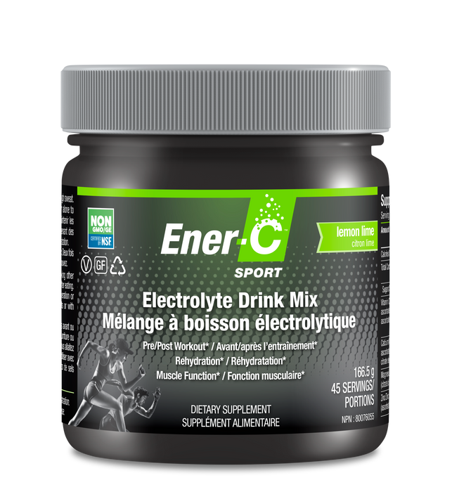 Ener-Life - Ener-C Sport Electrolyte Lemon Lime, 166.5g