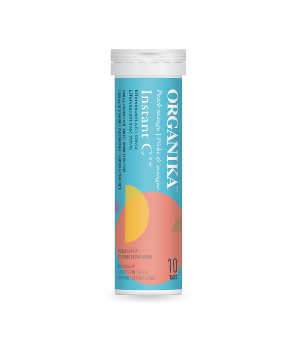 Organika - Instant-C Effervescent Peach, 10 CT