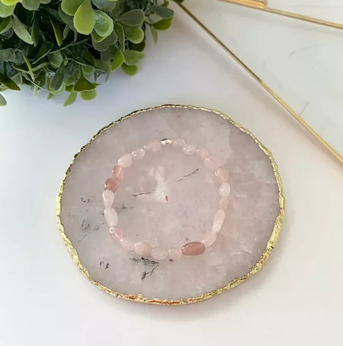 MalaBliss - Nugget - Rose Quartz, 7"