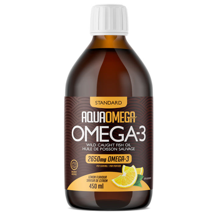 AquaOmega - Standard Omega-3 - Lemon, 450ML