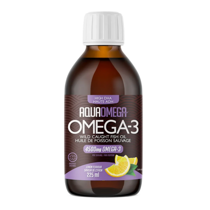 AquaOmega - High DHA Omega-3 - Lemon, 225ML
