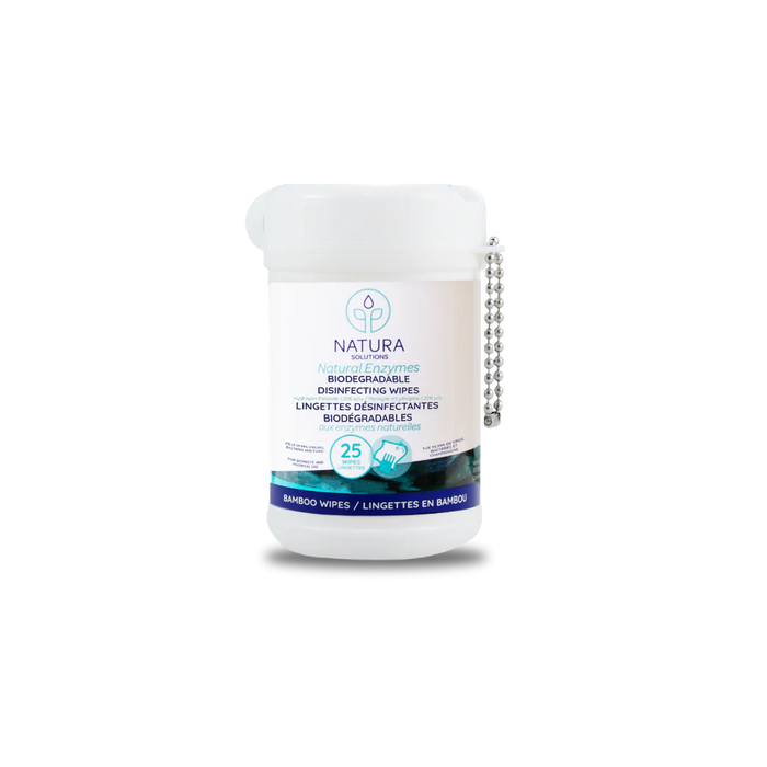 Natura Solutions - Disinfecting Travel Wipes - 25 Count
