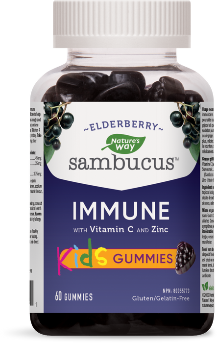 Nature's Way - Sambucus Immune Support Kids, 60 Gummies
