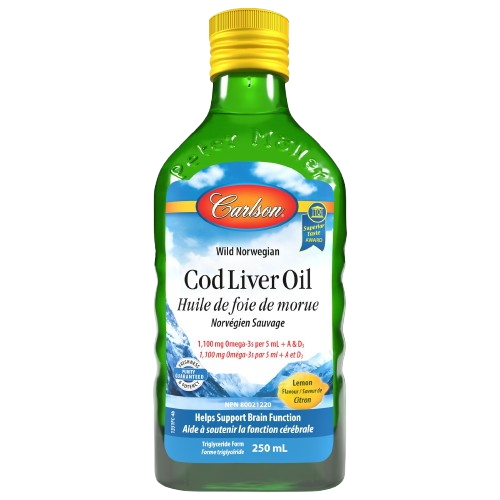 Carlson - Norwegian Cod Liver Oil Lemon, 250 ml