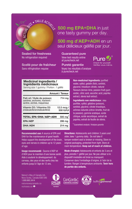 Nature's Way - NutraSea Kids Omega 3 Gummies, 30 Chews