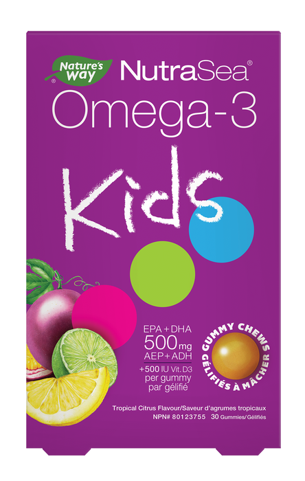 Nature's Way - NutraSea Kids Omega 3 Gummies, 30 Chews