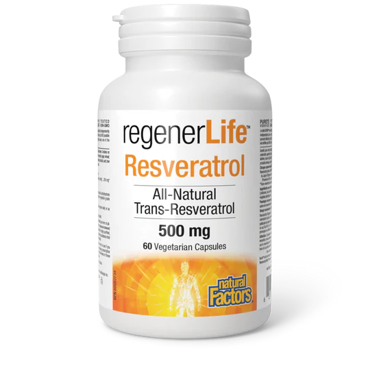 RegenerLife - Resveratrol - 60 Vcaps