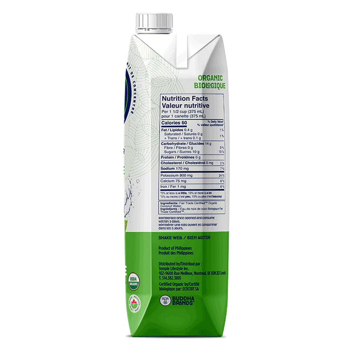 Thirsty Buddha - Organic Coconut Water, 1 L