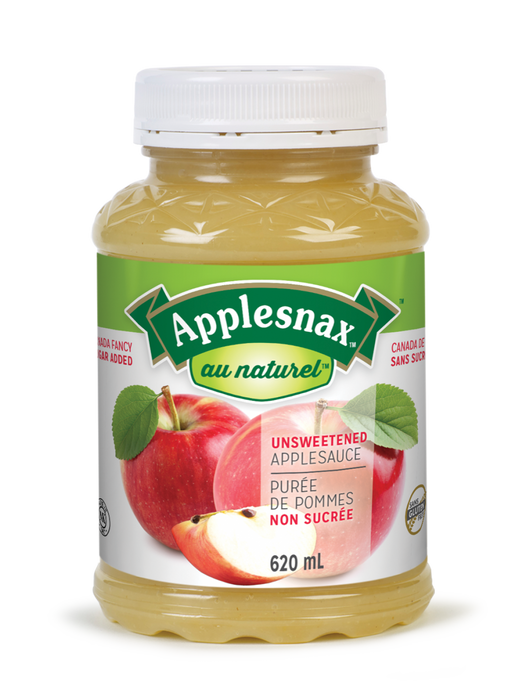 Applesnax - Applesauce - Unsweetened, 620 mL