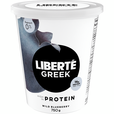 Liberte - Greek Yogurt - Blueberry Protein, 750 g