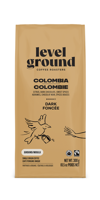 Level Ground Trading Ltd - Colombia, Dark & Strong, Ground, 300 g